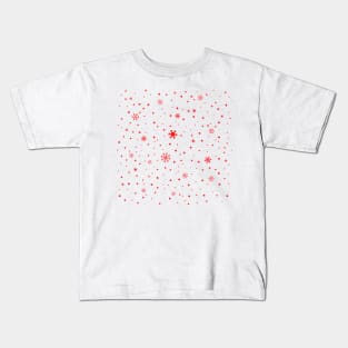 Christmas Snowflakes All Over Kids T-Shirt